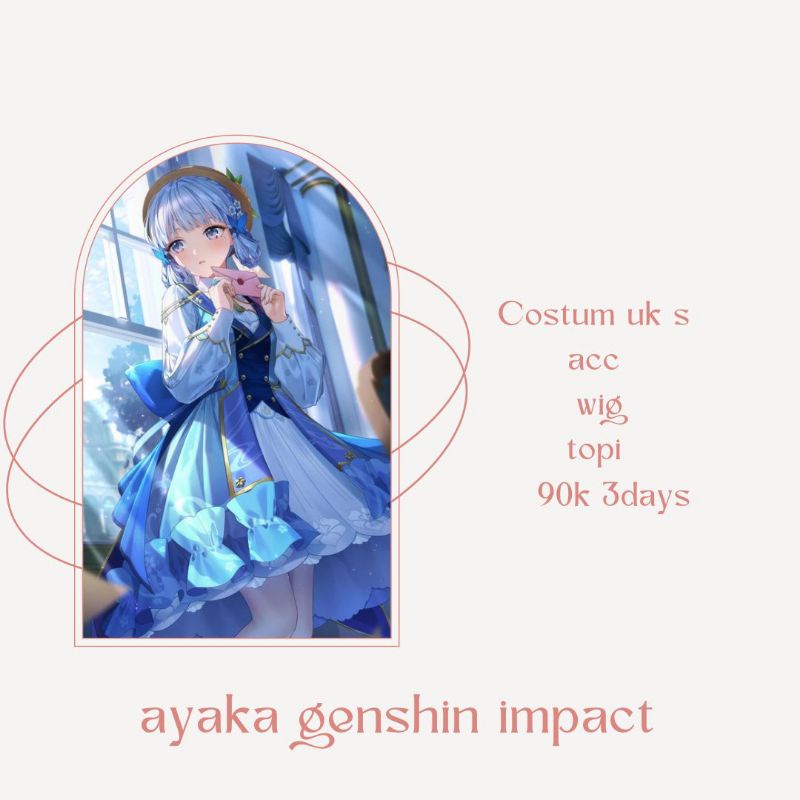 (RENTAL) COSTUME AYAKA GENSHIN IMPACT