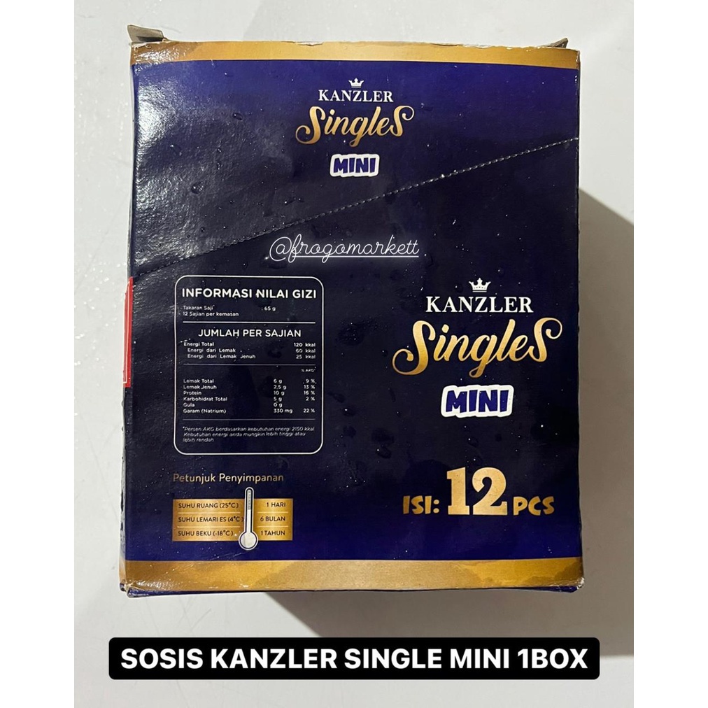 

Sosis Kanzler Single Ni 65Gr 1 Box (Isi 12)