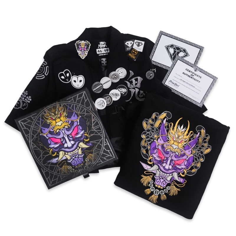 RJ5 DREAMBIRDS DIAMOND "ONI MASK II" TACTICAL KIMONO LIMITED EDITION