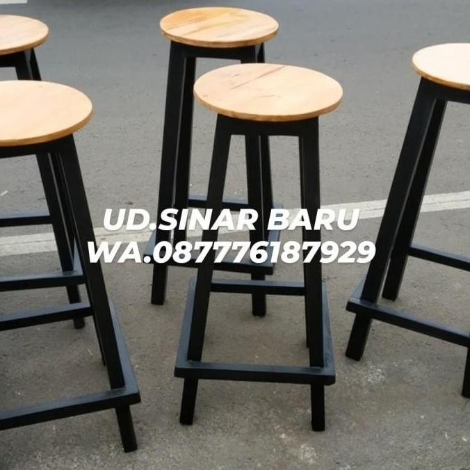 Ready! Ready Stok Kursi Bar Kayu Jati Belanda / Kursi Bar Resto Jati Dinutc