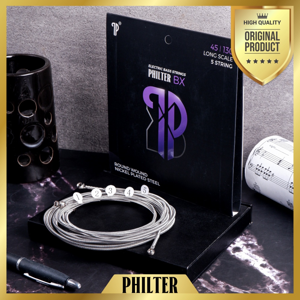 Senar Gitar Bass 4 Dan 5 Senar Philter Bx