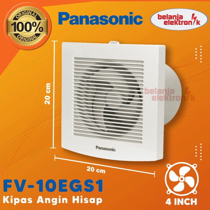 Exhaust Fan Panasonic Fv-10Egs1 Kamar Mandi 4 Inch