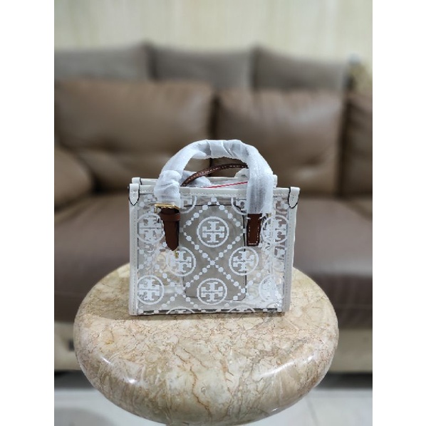 Tory Burch Mini Tote Bag Transparan