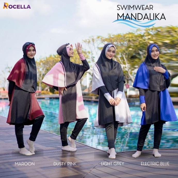 baju renang wanita muslim dewasa panjang swimwear mandalika rosella