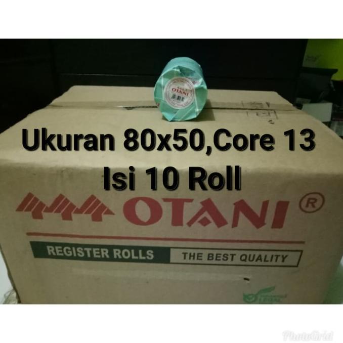 

Kertas Struk Thermal isi 10roll 80x50, Core 13 Merk Otani