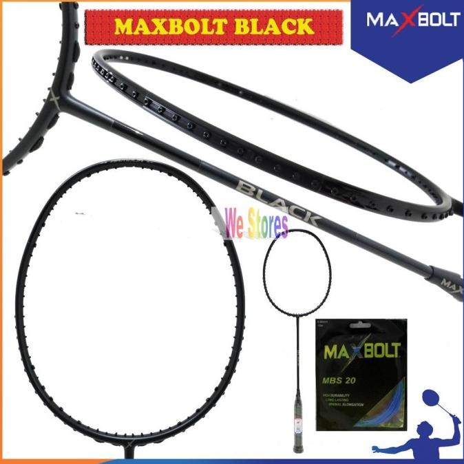 MAXBOLT Red / Metal / Black Raket Badminton MAXBOLT Red Metal Black