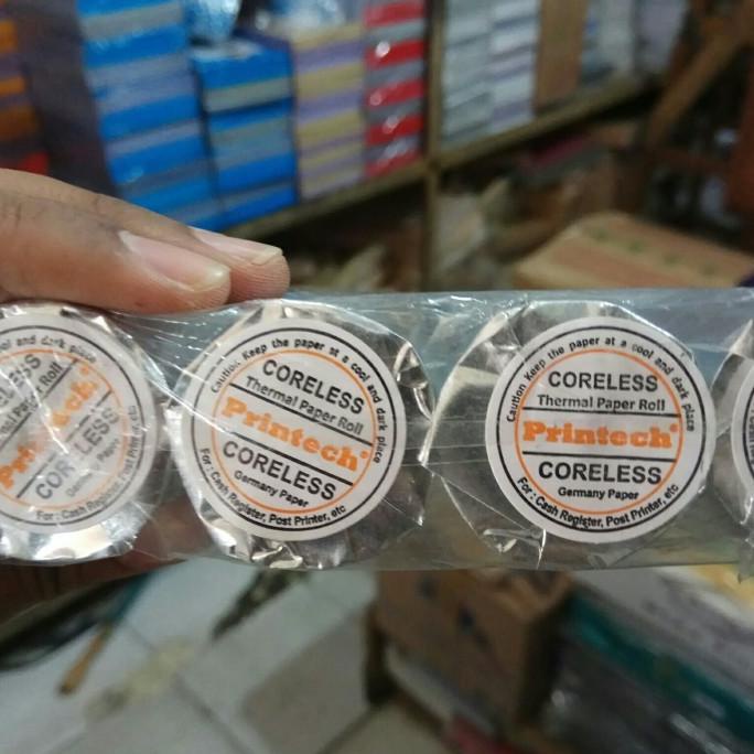 

Kertas Struk Thermal coreless Printech 57 x30 (1 dus isi 100 roll)