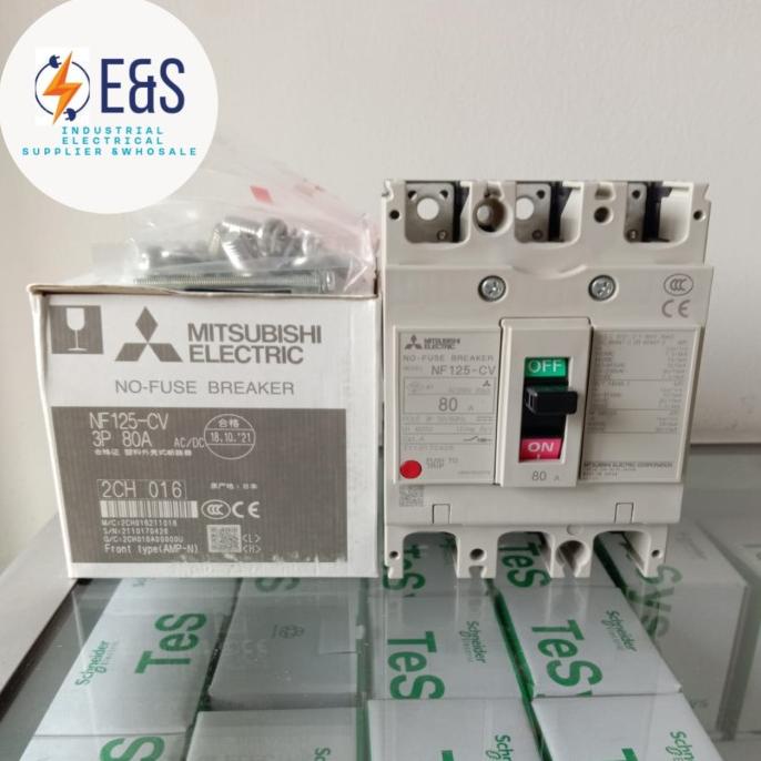 Harga Spesial Mccb Breaker Mitsubishi Nf125-Cv 3P 80A 100A 125A / Nf125Cv Mitsubishi