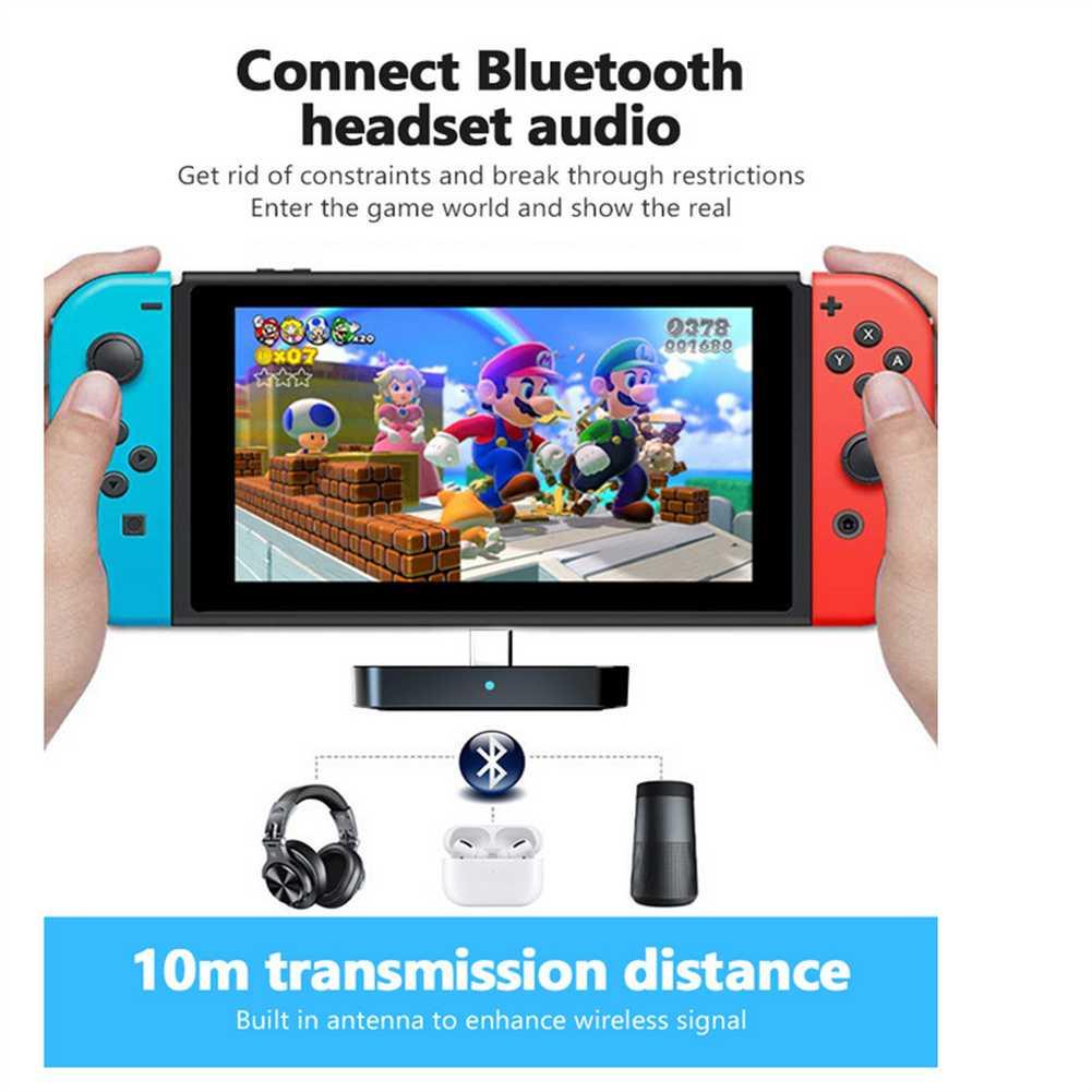 Bluetooth Transmitter Audio untuk Nintendo Switch Speaker External Headset