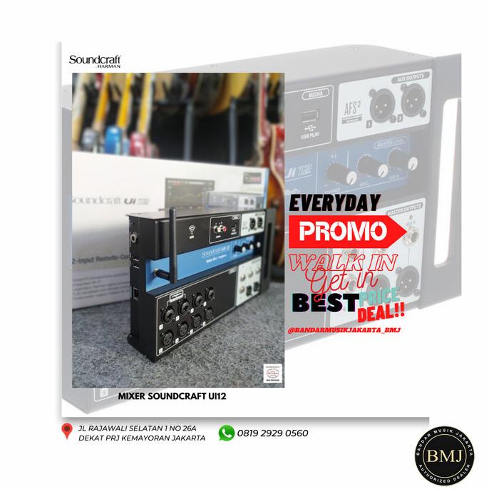 SOUNDCRAFT DIGITAL MIXER UI12 BMJ