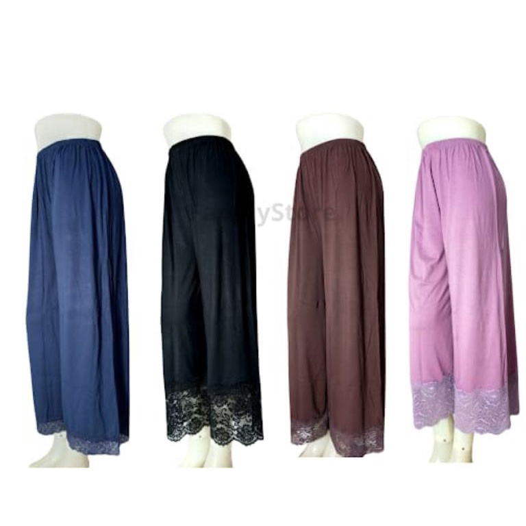 LANGSUNG ATC!. Kulot Renda Celamis Renda Celana Daleman Gamis Model Kulot Renda