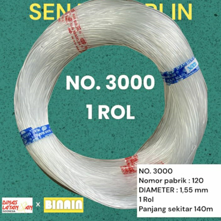 ✨BIG SALE✨ senar layangan ukuran 3000 senar pancing nelayan gas 