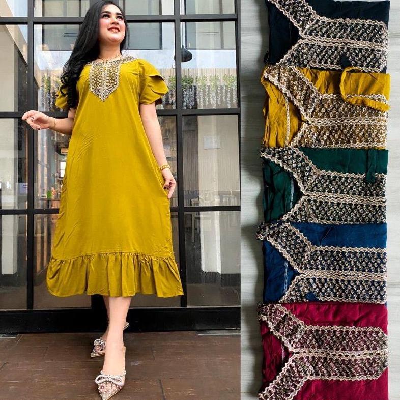 Bayar Ditempat DASTER INCESS RENDA ARABIAN LENGAN DOBLE/GAMIS DUBAI ARABIAN||GAMIS  2022||DASTER REN