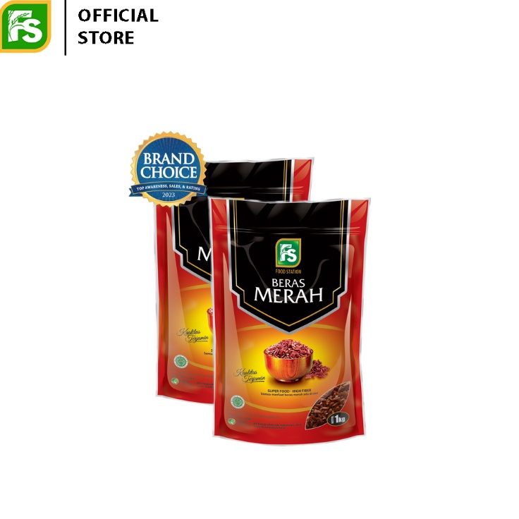 

XIII 23810 Food Station - Beras Merah 2 pcs @1kg ⚡COD⚡ ぇ