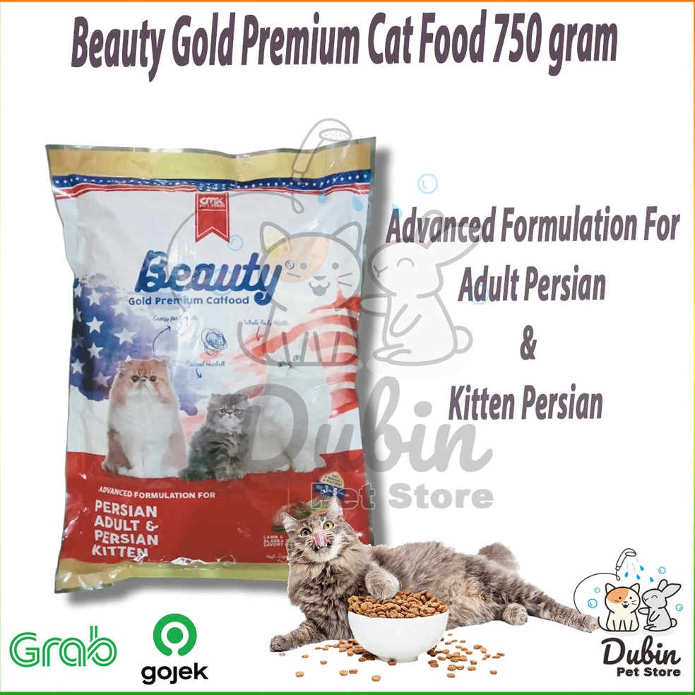 Chekout.. Makanan Kucing BEAUTY GOLD PERSIAN 750 gram - makanan kucing persian Adult Kitten - Makana