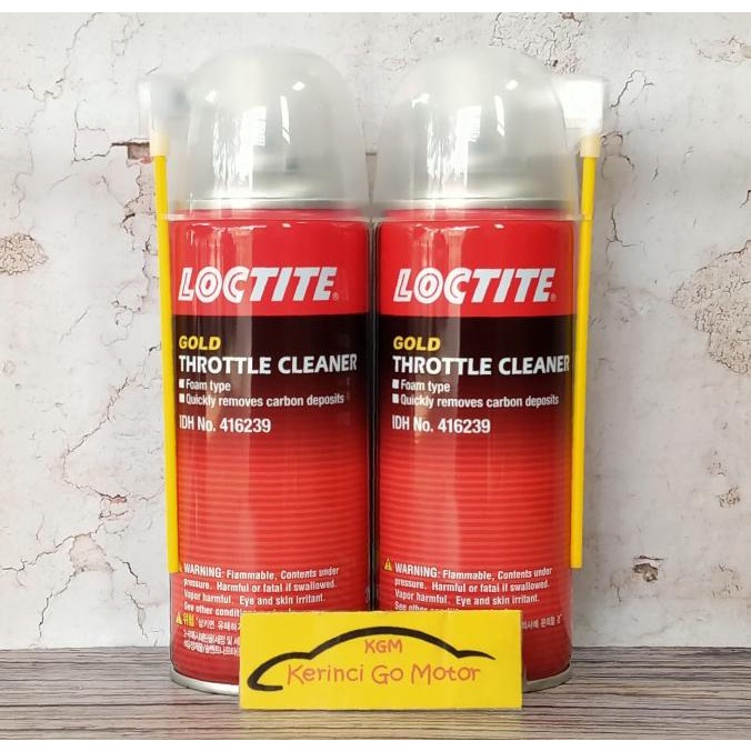 LOCTITE GOLD THROTTLE CLEANER FOAM SF 7110 PEMBERSIH RUANG BAKAR
