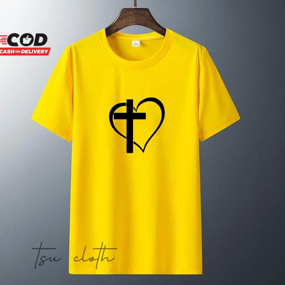 MURAH BANGET. KAOS ROHANI SALIB HATI / BAJU ROHANI KRISTEN / BAJU SALIB / KAOS WANITA / KAOS DISTRO 