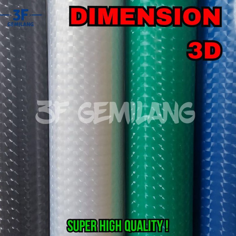 [Miliki Segera] Fiber Plastik Penutup Pagar DIMENSION GLASS 3D Meteran 80