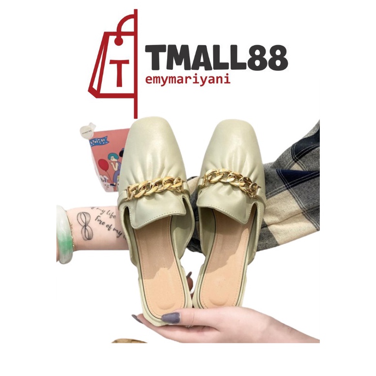 Termurah.. Tmall88 Sepatu Slop Flat Karet Jelly Wanita