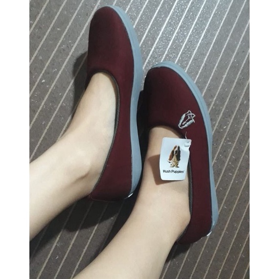 Sale.. sepatu hush puppies / sepatu flat wanita / sepatu ballet Hush Puppies / sepatu slip slop wani