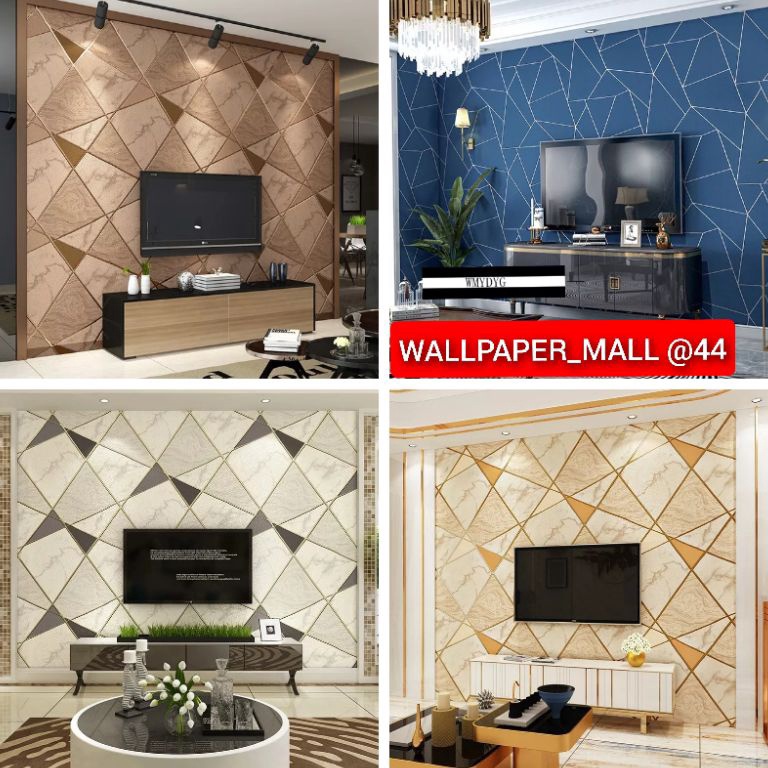 Terbatas.. Wallpaper Dinding Ruang Tamu Minimalis Wallpaper Dinding Kamar Tidur Polos Wallpaper Dinding 3D Elegan KYF