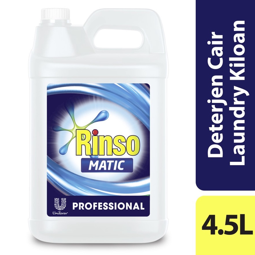 [Miliki Sekarang] Rinso / Sunlight / SuperPell Matic Professional Deterjen Laundry Cair 4.5 L 4.5L J