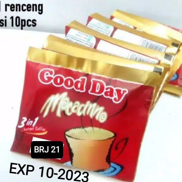 

☬ V 7795 GOOD DAY MOCCACINO sachet 20 gram Renceng ( ISI 10 ) HOT ♦