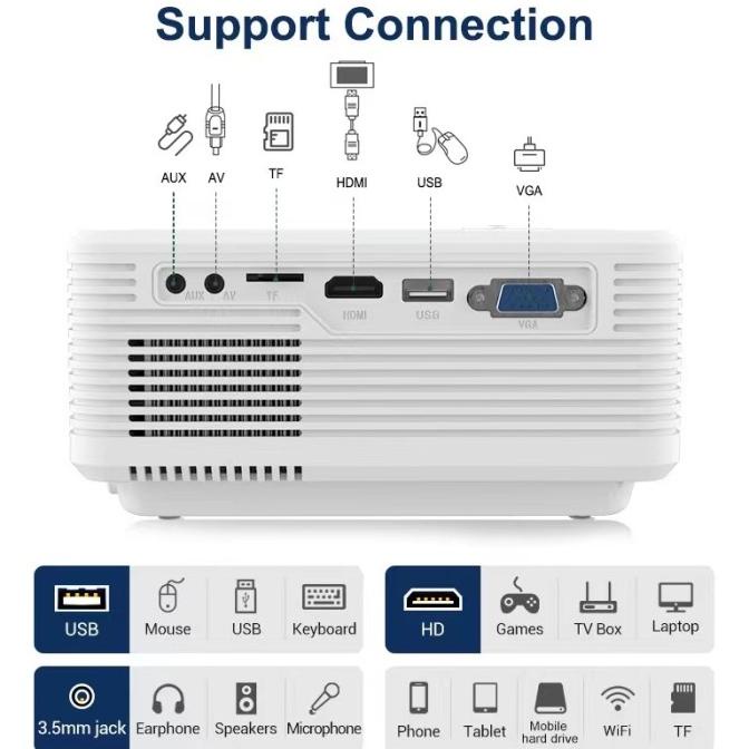 Proyektor LED-tripsky-1080P HD home theater T3 mini proyektor