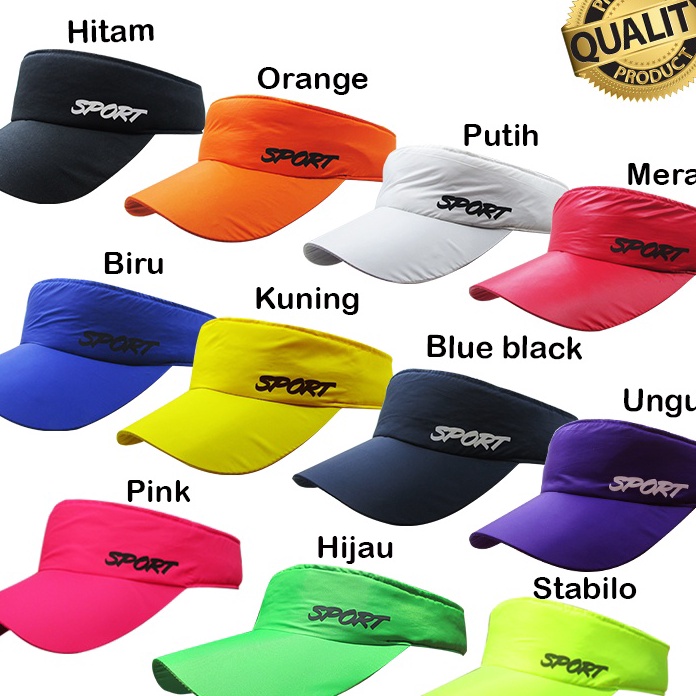 ☘kri» topi senam wanita topi sport wanita  topi zumba  topi sport polos wanita ✺