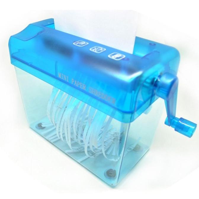 Mesin Penghancur Pemotong Giling Kertas Manual Hand Shredder Paper