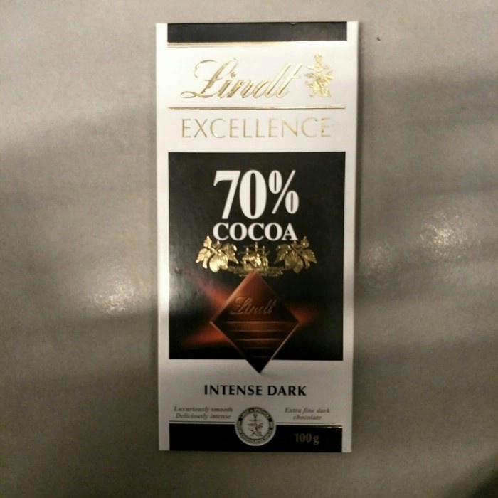 

Lindt Excellence Intense Dark Cocoa 70% 100gr