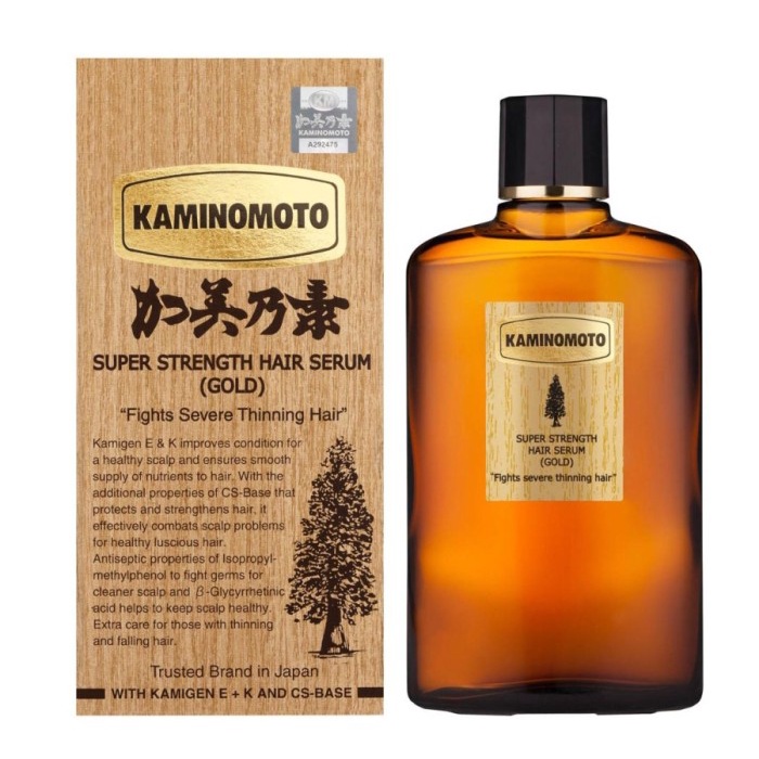 Kaminomoto Hair Growth Tonic Gold/ Hair Growth Serum Original Jepang