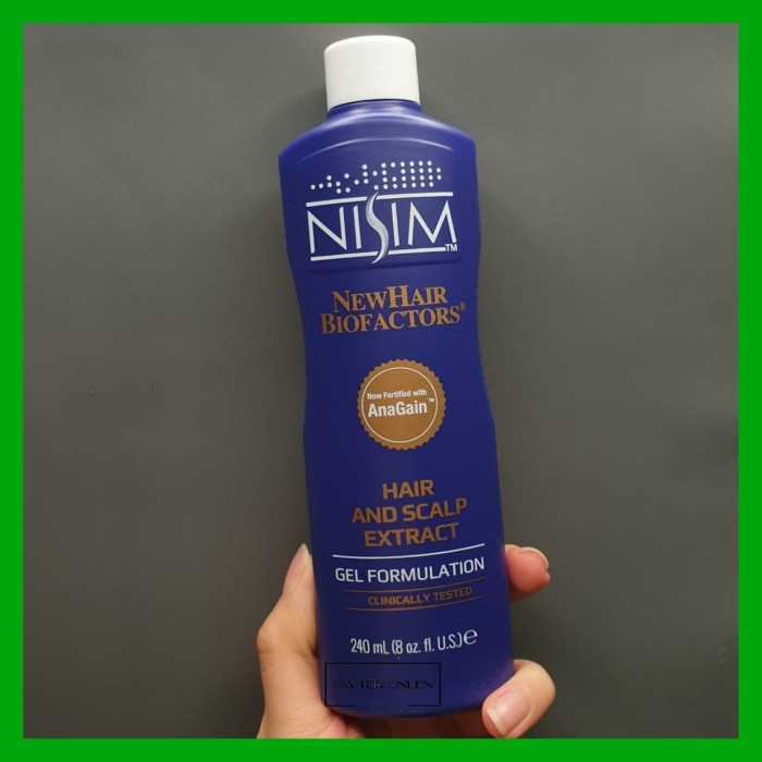 Nisim Hair Tonic Extract Blue Penumbuh Rambut Ekstrak Tonik Tonic Hair