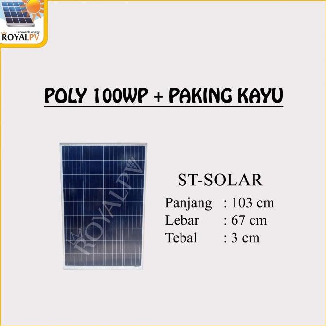 Panel Surya 100Wp Solar Panel 100Wp Solar Cell 100Wp Poly