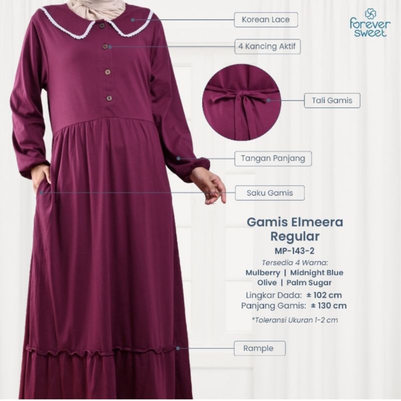 Gamis almeera regular forever sweet/ Gamis forever sweet