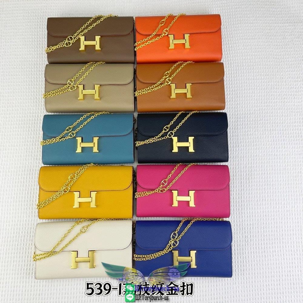 Herme_ constance bifold flip long wallet purse multislots card holder cocktail party clutch