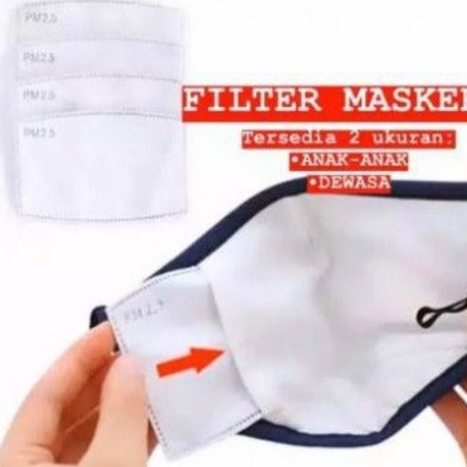 best produk] Refill Filter Masker PM 2.5 Insert N95 N99 Masker Kain Respirator