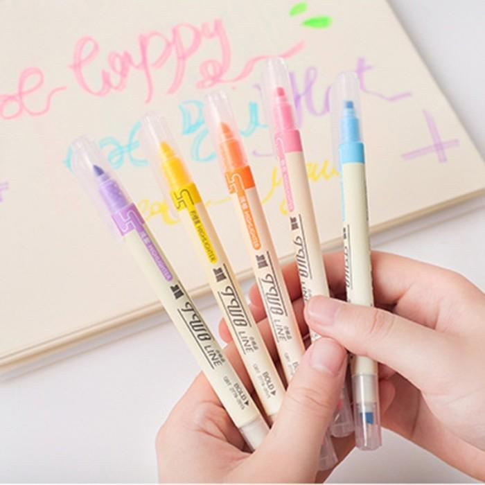 

SALE YOUN HIGHLIGHTER CAIR ANEKA WARNA | 12 PCS PENA PAHAT HIGHLIGHTER