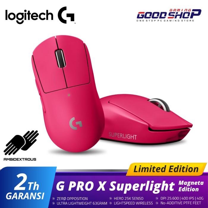 LOGITECH G PRO X SUPERLIGHT PINK LIMITED EDITION WIRELESS GAMING MOUSE