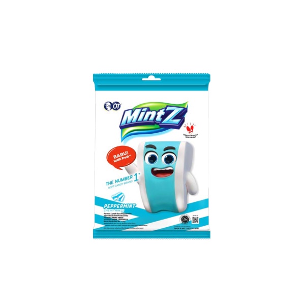 

MINTZ CHEWY PEPPERMINT CANDY BAG 103.5 GR