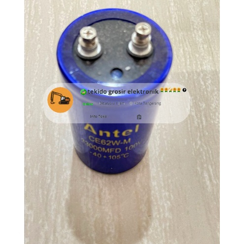 PALING DICARI. Elco 33000uf/100v ANTEL / Elco 33000/100 ANTEL