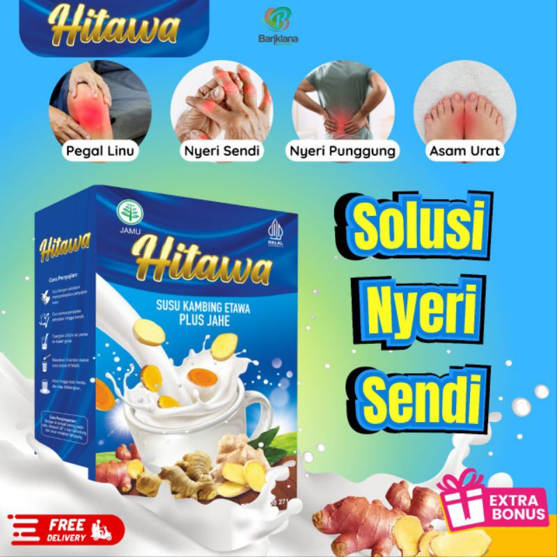 

HITAWA SUSU KAMBING ETAWA HERBAL PLUS JAHE KUNYIT TEMULAWAK UNTUK SOLUSI NYERI SENDI LUTUT & MENURUNKAN KOLESTROL