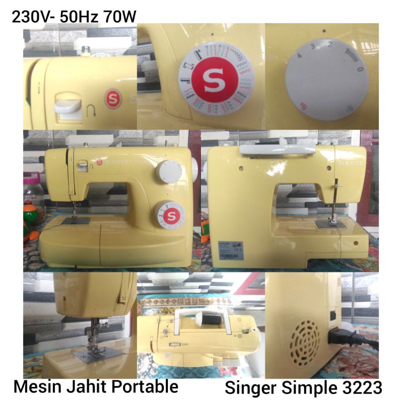 MESIN JAHIT SINGER PORTABLE SECOND SIMPLE 3223