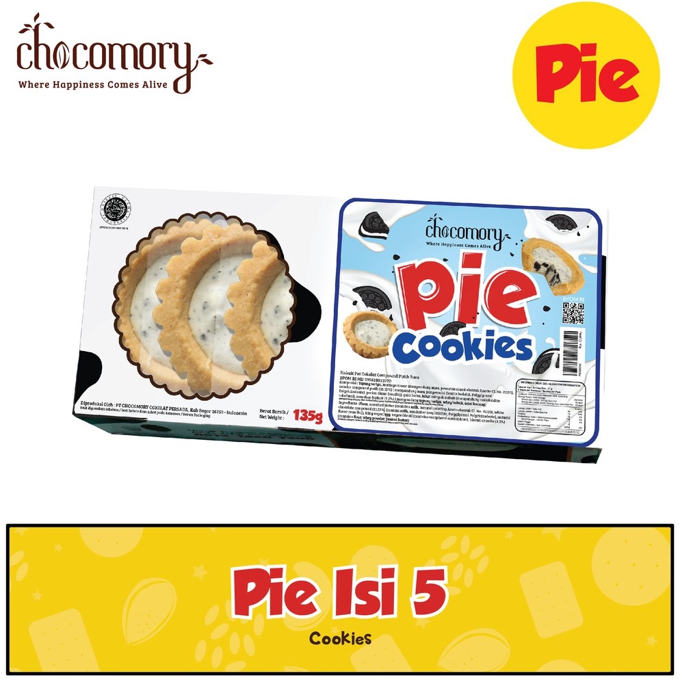 

Bestseller.. Chocomory Cookies n Cream Pie isi 5 135g 76