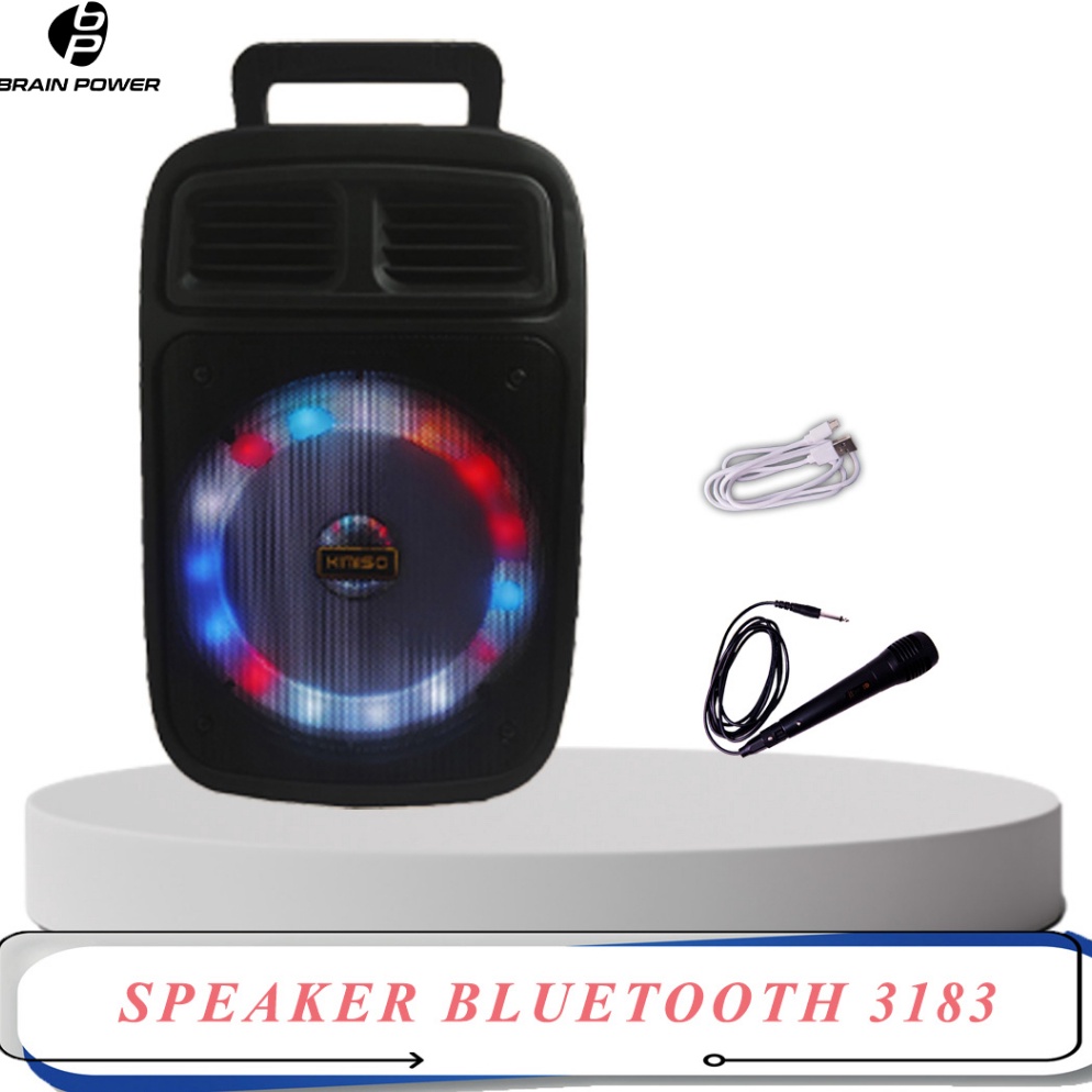 Sale BRAIN POWER - KIMISO Speaker bluetooth KMS-3183 Lampu 6.5 Inch
