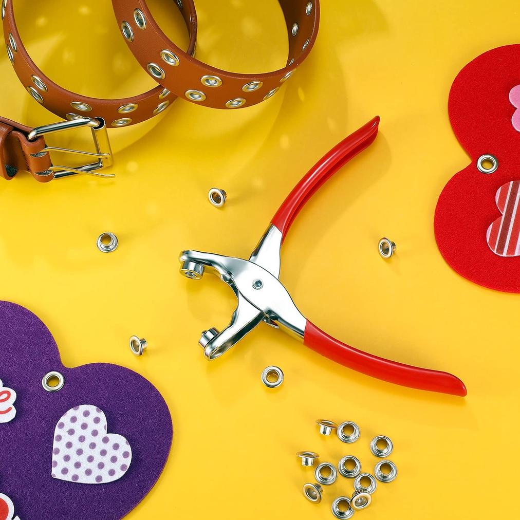 BISA COD Tang Eyelet / Tang Eyelet Mata Ayam / Dengan 100pcs 4.5 mm Eyelet ,,