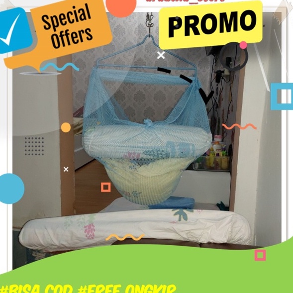 유Kss Kasur Ayunan Bayi Gantungan Dan Tiang Murah - Per Kelambu Baby Gantung Rotan Hammock Bouncer Se