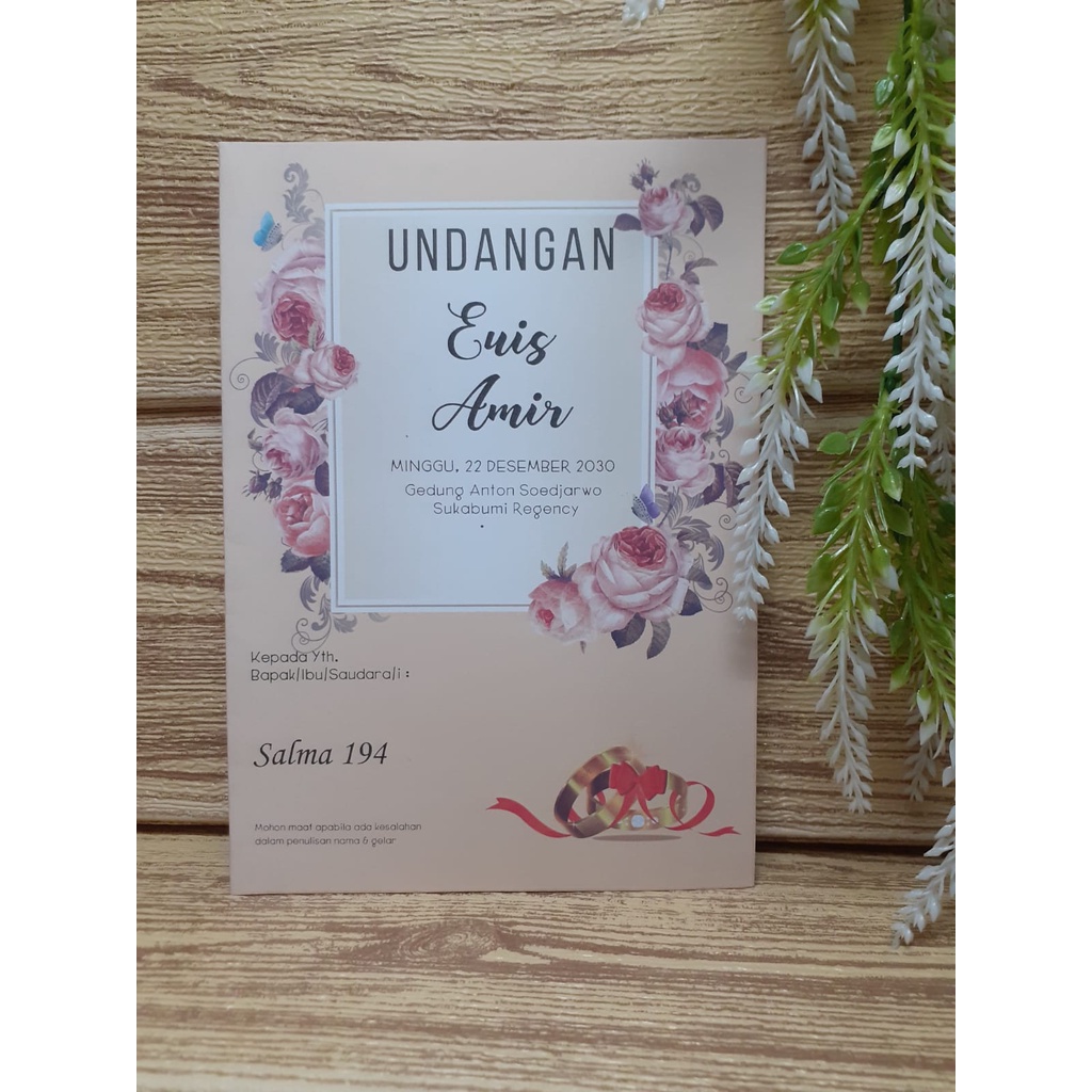 Blangko Undangan Salma 194 Murah