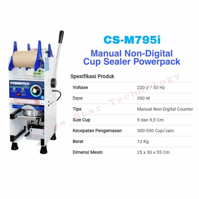 best produk] POWERPACK MANUAL CUP SEALER CS-M727I CS-M795I / csm727i csm795i