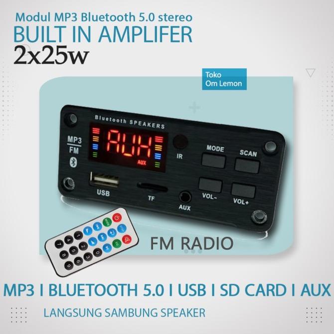 #@#@#@#@] 002 modul mp3 12V bluetooth dilengkapi amplifier 2x25watt